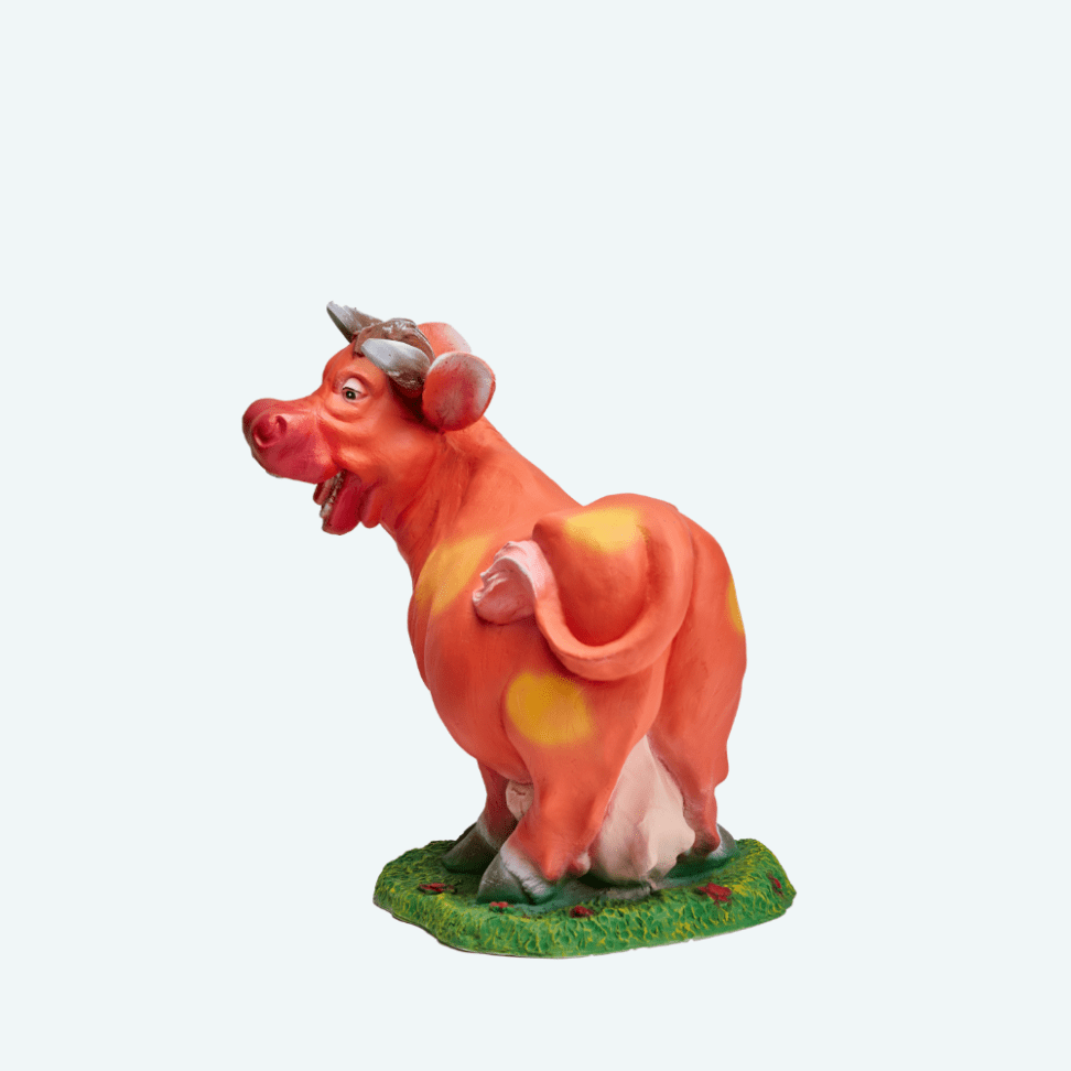 Корова веселая оранж